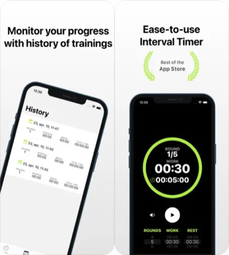 تطبيق Exercise Timer للايفون