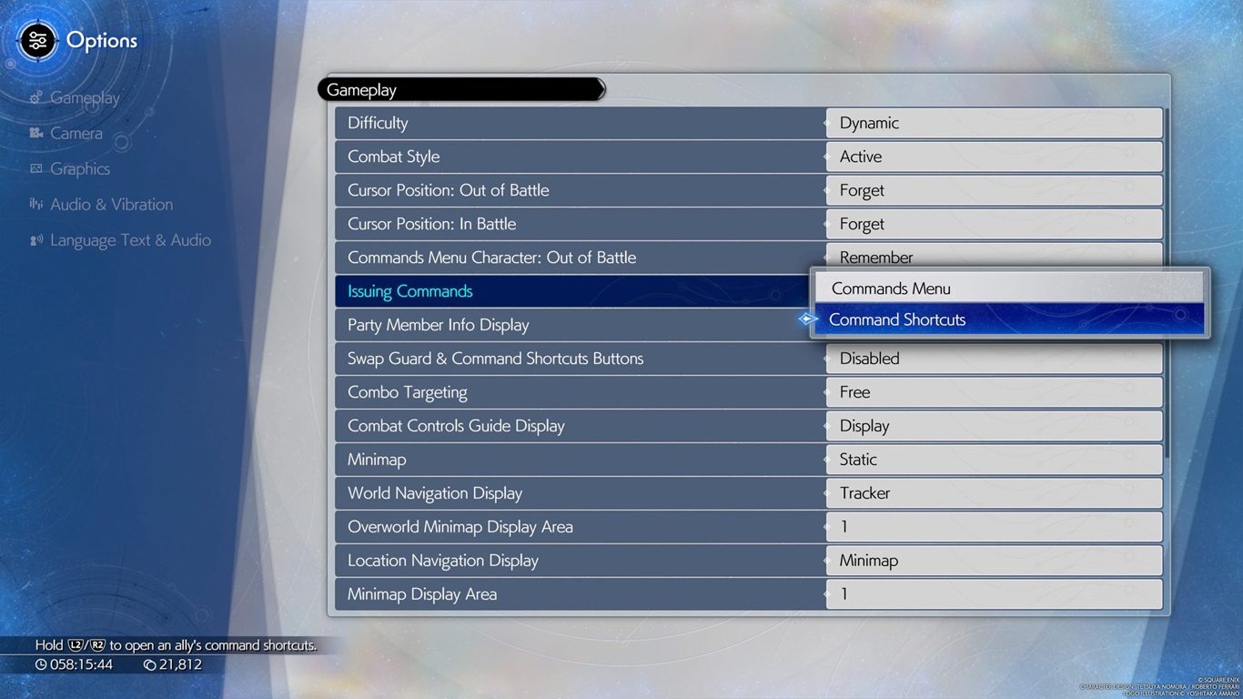 صورة كيفية زيادة خيارات الاختصار في لعبة Final Fantasy 7 Rebirth